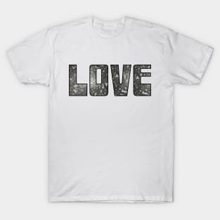 Mass of Bike Chain Love (black outline) T-Shirt